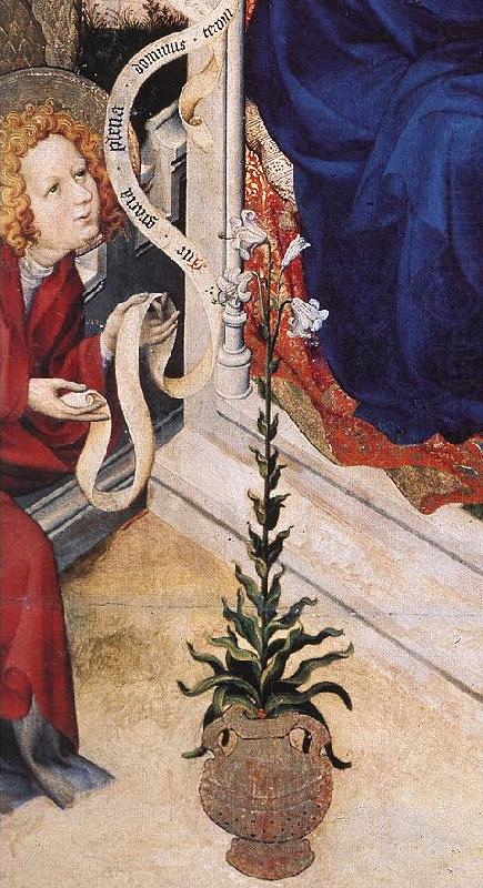 BROEDERLAM, Melchior The Annunciation (detail)  ff china oil painting image